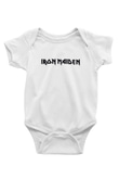 Iron Maiden Baskılı Beyaz Unisex Bebek Body - Zıbın