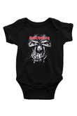 Iron Maiden Baskılı Siyah Bebek Body - Zıbın