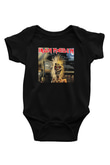 Iron Maiden Baskılı Siyah Bebek Body - Zıbın