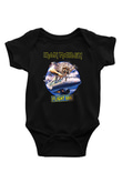 Iron Maiden Baskılı Siyah Bebek Body - Zıbın