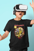 Iron Maiden Baskılı Siyah Unisex Çocuk Tişört