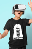 Iron Maiden Baskılı Siyah Unisex Çocuk Tişört