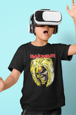 Iron Maiden Baskılı Siyah Unisex Çocuk Tişört