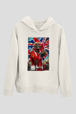 Iron Maiden Beyaz Unisex Kapşonlu Sweatshirt
