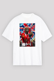 Iron Maiden Beyaz Unisex Oversize Tişört T-Shirt