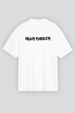 Iron Maiden Beyaz Unisex Oversize Tişört T-Shirt