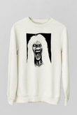 Iron Maiden Beyaz Unisex Sweatshirt