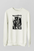 Iron Maiden Beyaz Unisex Sweatshirt
