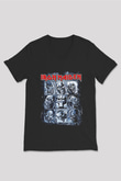 Iron Maiden Eddie Siyah Unisex V Yaka Tişört T-Shirt