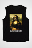 Iron Maiden Mona Lisa Eddie Siyah Unisex Kolsuz Tişört