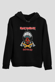 Iron Maiden Run To The Hills Siyah Unisex Hoodie