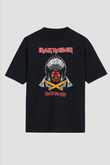 Iron Maiden Run To The Hills Siyah Unisex Oversize Tişört T-Shirt