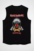 Iron Maiden Run To The Hills Siyah Unisex Kolsuz Tişört