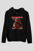 Iron Maiden Siyah Unisex Kapüşonlu Sweatshirt