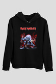 Iron Maiden Siyah Unisex Kapüşonlu Sweatshirt