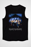 Iron Maiden Siyah Unisex Kolsuz Tişört