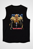 Iron Maiden Siyah Unisex Kolsuz Tişört
