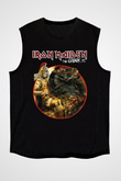 Iron Maiden Siyah Unisex Kolsuz Tişört