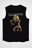 Iron Maiden Siyah Unisex Kolsuz Tişört