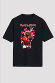 Iron Maiden Siyah Unisex Oversize Tişört T-Shirt