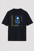 Iron Maiden Siyah Unisex Oversize Tişört T-Shirt