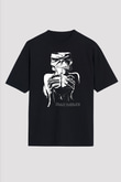 Iron Maiden Siyah Unisex Oversize Tişört T-Shirt
