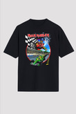 Iron Maiden Siyah Unisex Oversize Tişört T-Shirt