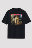 Iron Maiden Siyah Unisex Oversize Tişört T-Shirt