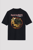 Iron Maiden Siyah Unisex Oversize Tişört T-Shirt