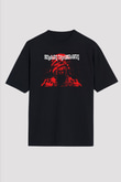Iron Maiden Siyah Unisex Oversize Tişört T-Shirt