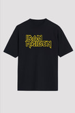 Iron Maiden Siyah Unisex Oversize Tişört T-Shirt