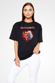 Iron Maiden Siyah Unisex Oversize Tişört T-Shirt