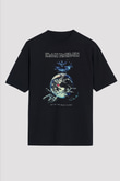 Iron Maiden Siyah Unisex Oversize Tişört T-Shirt