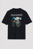 Iron Maiden Siyah Unisex Oversize Tişört T-Shirt