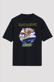 Iron Maiden Siyah Unisex Oversize Tişört T-Shirt