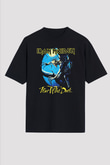 Iron Maiden Siyah Unisex Oversize Tişört T-Shirt