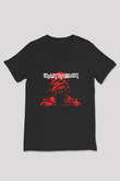 Iron Maiden Siyah Unisex V Yaka Tişört T-Shirt