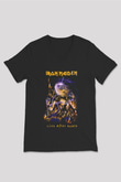 Iron Maiden Siyah Unisex V Yaka Tişört T-Shirt