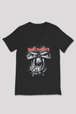 Iron Maiden Siyah Unisex V Yaka Tişört T-Shirt