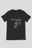 Iron Maiden Siyah Unisex V Yaka Tişört T-Shirt