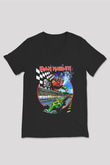 Iron Maiden Siyah Unisex V Yaka Tişört T-Shirt