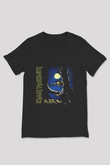 Iron Maiden Siyah Unisex V Yaka Tişört T-Shirt