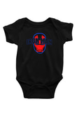 Iron Man Baskılı Siyah Bebek Body - Zıbın