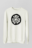 Iron Man Beyaz Unisex Sweatshirt