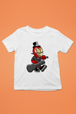 Iron Man Gentleman Baskılı Unisex Beyaz Çocuk Tişört