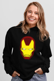 Iron Man Siyah Unisex Hoodie