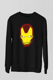 Iron Man Siyah Unisex Sweatshirt