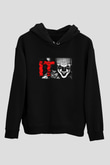 It Siyah Unisex Hoodie