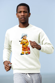 İtfaiyeci Beyaz Unisex Sweatshirt