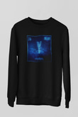 İtriyum Atom Numarası Baskılı Unisex Siyah Sweatshirt
